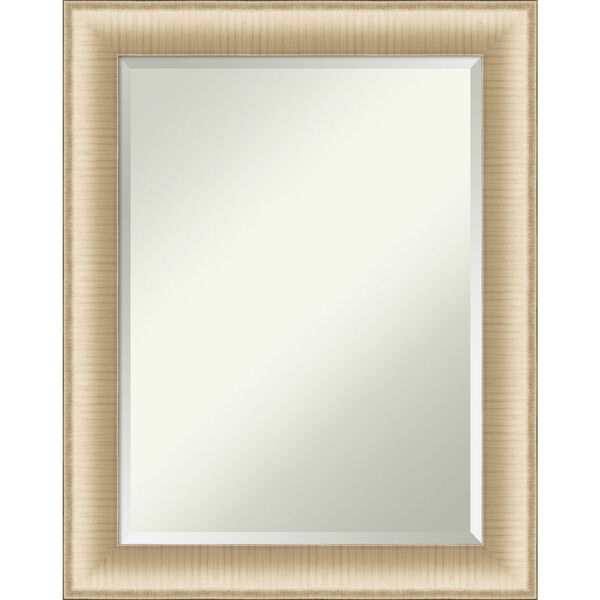 Elegant Brushed Honey 23W X 29H-Inch Bathroom Vanity Wall Mirror, image 1