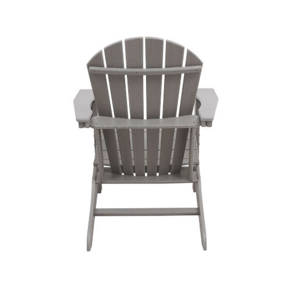 BellaGreen Gray Recycled Adirondack Set, Two Chairs with One Table, image 5