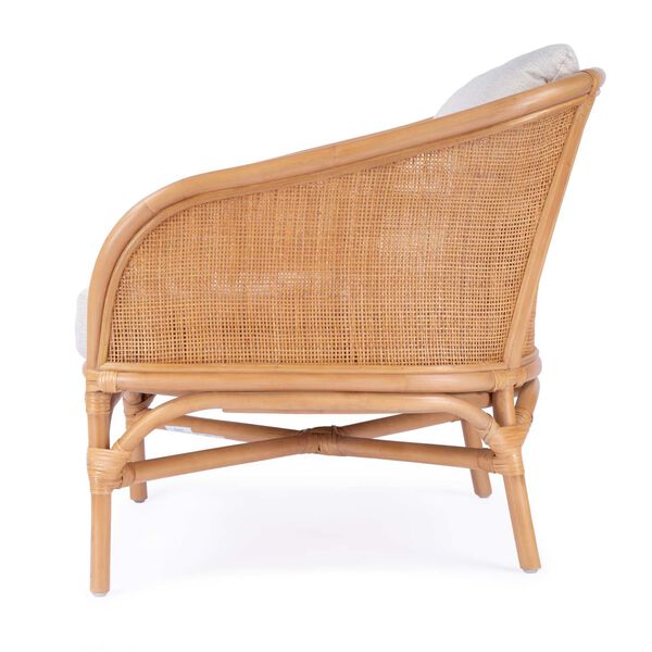 Captiva Natural Rattan  Upholstered Accent Chair, image 4