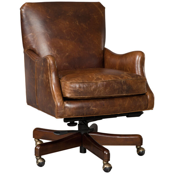 Barker Brown Tilt Swivel Chair, image 1