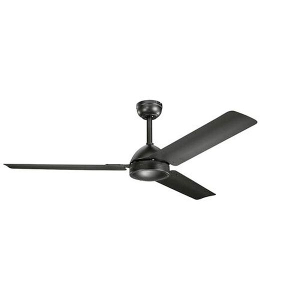 Lincoln Satin Black 56-Inch Ceiling Fan, image 1