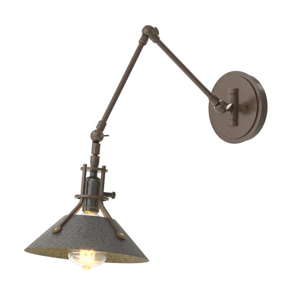 Henry Bronze One-Light Wall Sconce with Natural Iron Accents, image 1