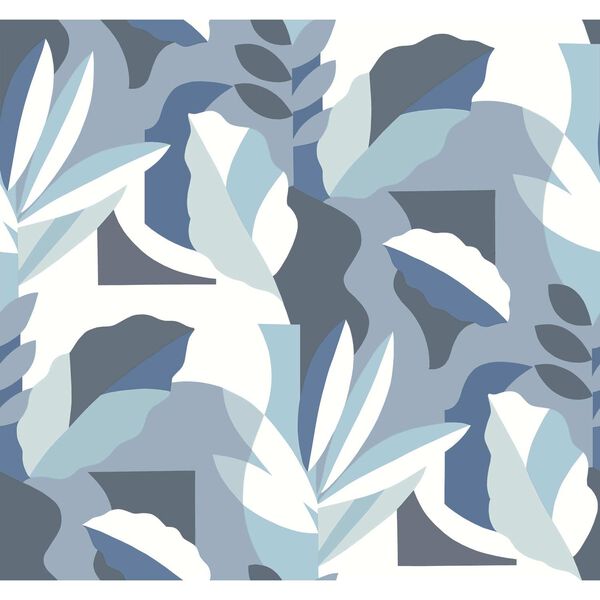 Papier Colle Blue Wallpaper, image 2