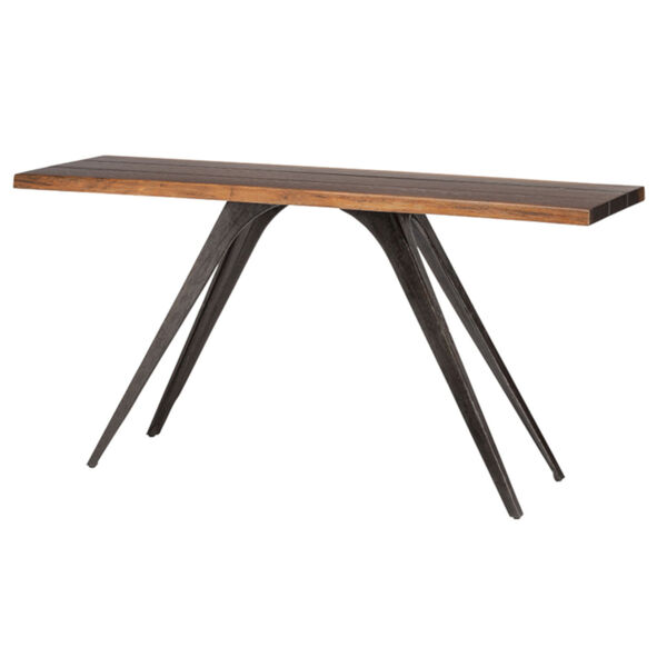 Vega Brown and Black Console Table, image 1