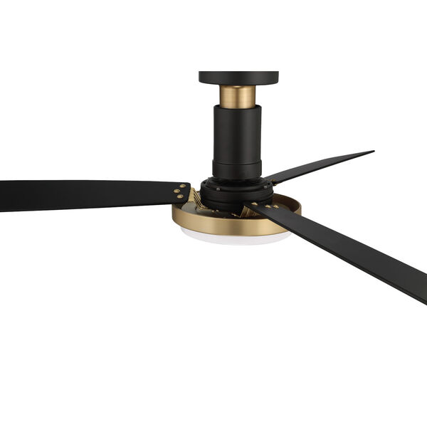 Manning Flat Black Satin Brass 52-Inch LED Ceiling Fan, image 6