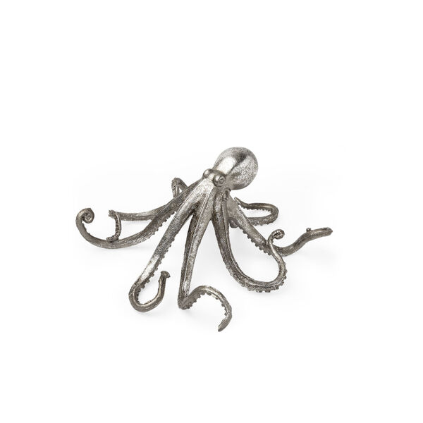 Strafford Silver 5-Inch Resin Octopus Figurine, image 1