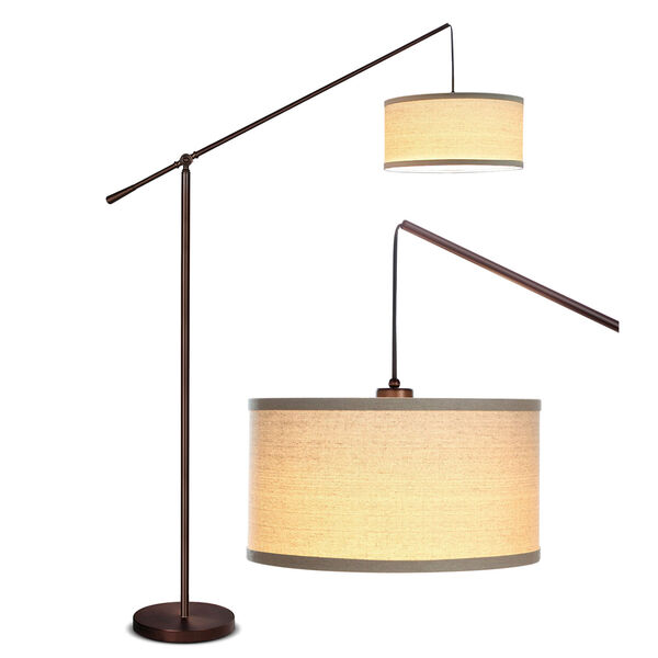 Hudson Bronze LED Floor Lamp, image 1