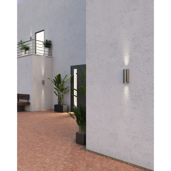 Black 12-Inch LED Outdoor Wall Sconce, image 3