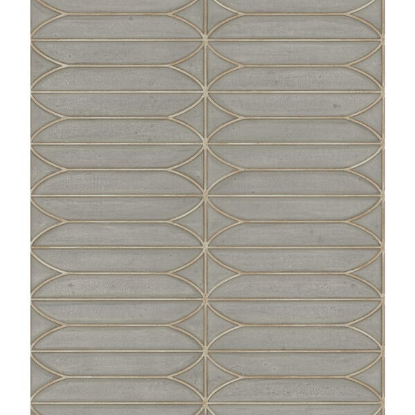 Candice Olson Breathless Pavilion Grey, Black and White Wallpaper - SAMPLE SWATCH ONLY, image 1