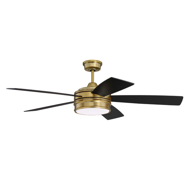 Braxton Satin Brass Led 52-Inch Ceiling Fan, image 1