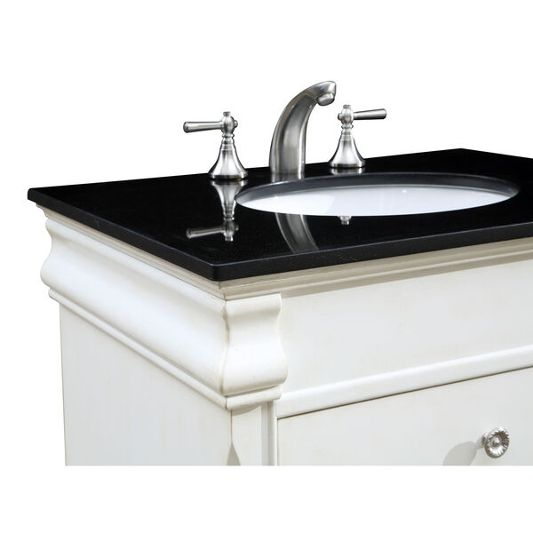 Hampton Antique White 30-Inch Vanity Sink Set, image 5