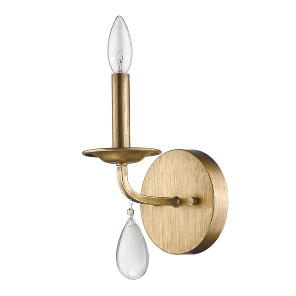 Krista Antique Gold One-Light Wall Sconce, image 1