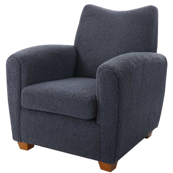 Teddy Slate Gray and Walnut Accent Chair, image 5