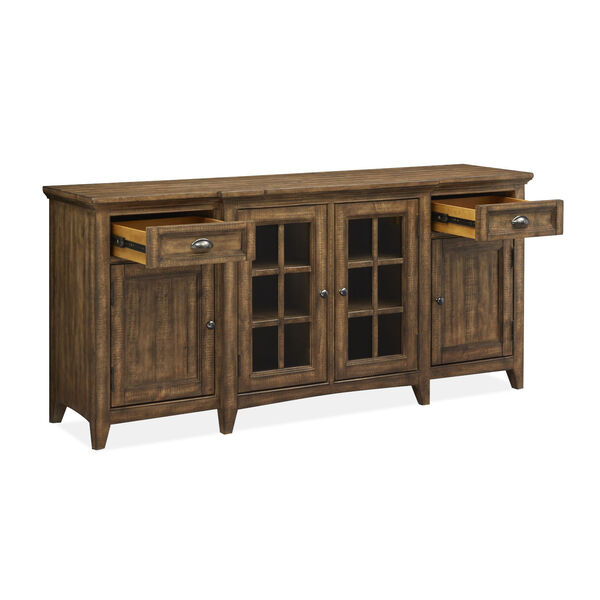 Bay Creek 70-Inch Brown Entertainment Console, image 2