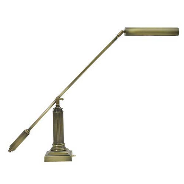 Antique Brass Piano/Desk Lamp, image 1