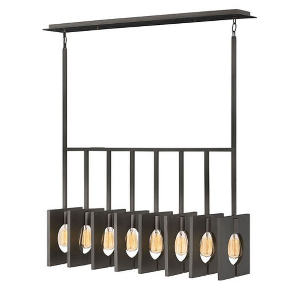 Ludlow Brushed Graphite Eight-Light Chandelier, image 7
