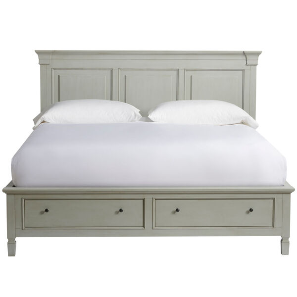 Summer Hill French Gray Panel Storage Bed, image 1