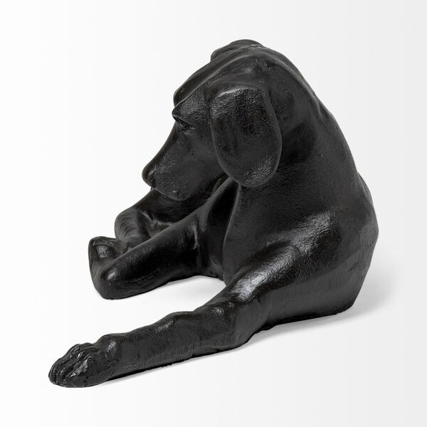 Czar Black Cast Metal Labrador Retriever Figurine, image 3