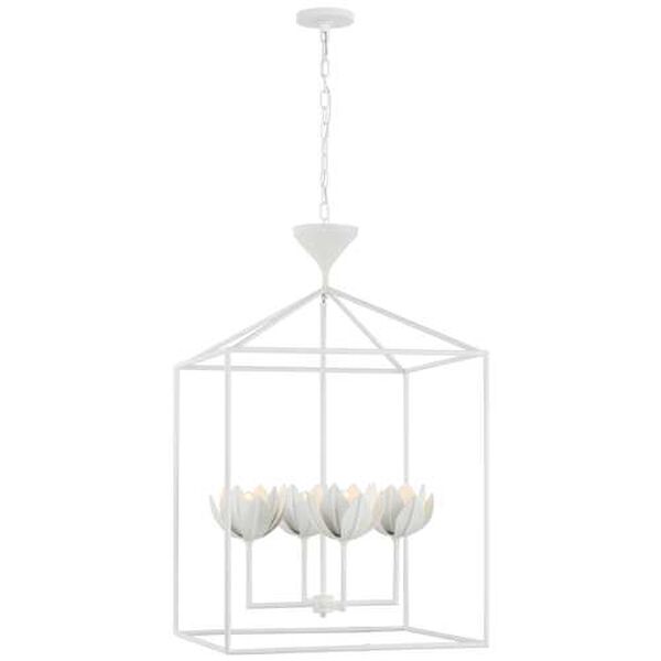 Alberto Four-Light Large Open Cage Lantern Pendant by Julie Neill, image 1