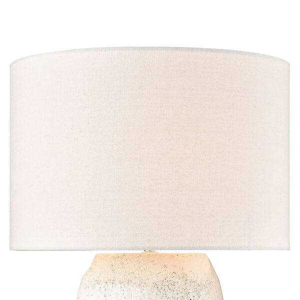 Abbeystead White Crackle One-Light Table Lamp, image 3