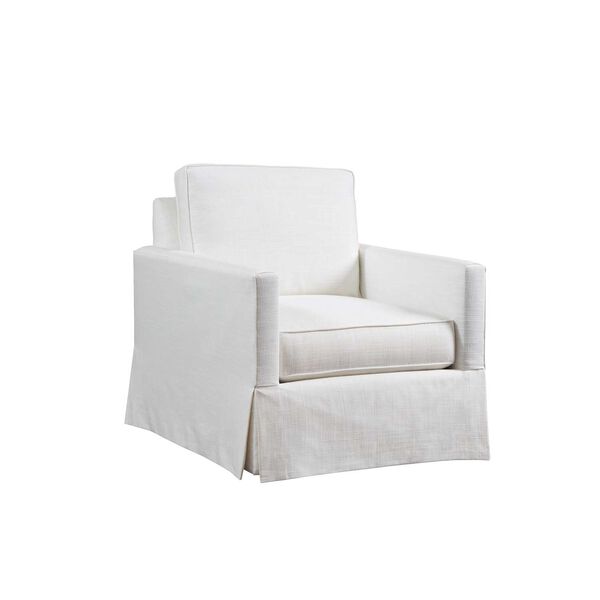 Barclay Butera White Beach Club Swivel Chair, image 1