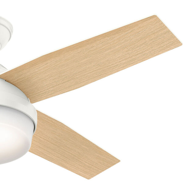 Dempsey Fresh White 44-Inch Two-Light LED Adjustable Ceiling Fan, image 7