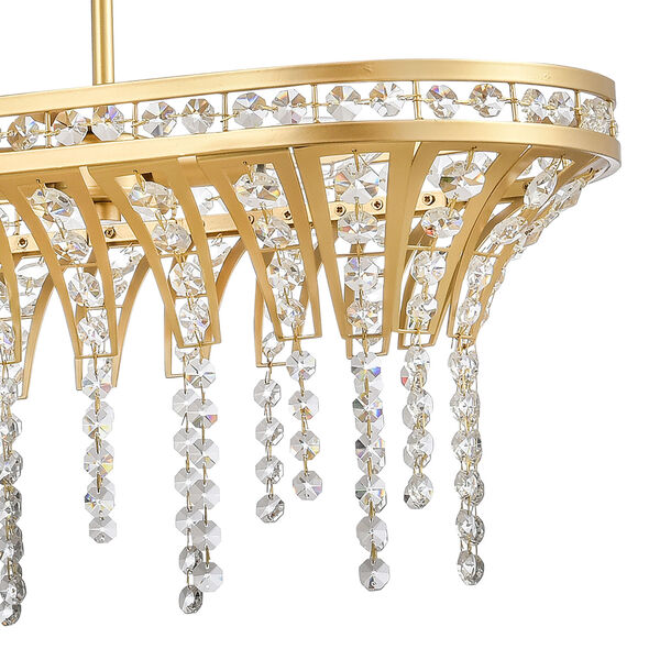 Fantania Champagne Gold 36-Inch Four-Light Chandelier, image 3