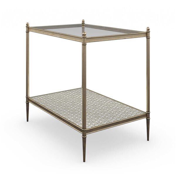 Caracole Classic New Gold End Table, image 1