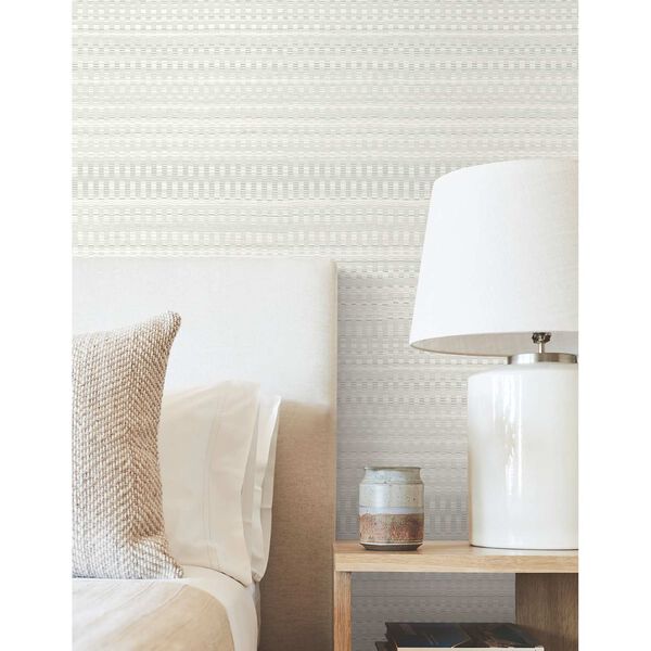 Tapestry Stitch Grey Wallpaper, image 1