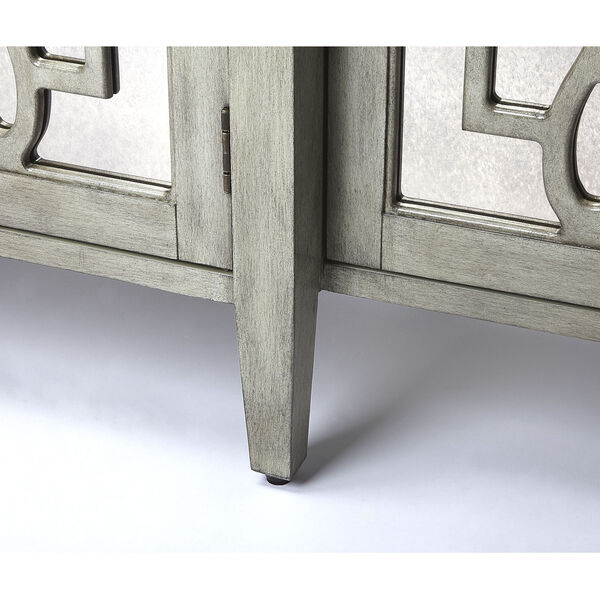 Giovanna Olive Gray Mirrored Sideboard, image 4