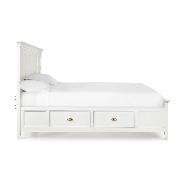 Kentwood White Queen Panel Bed w/ Storage, image 8