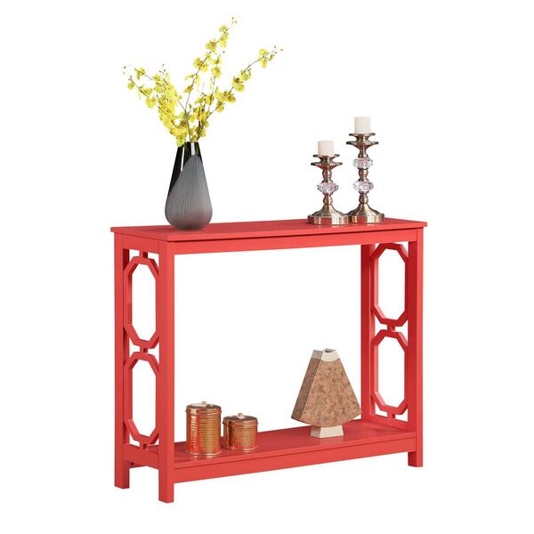 Omega Coral Console Table with Shelf, image 1