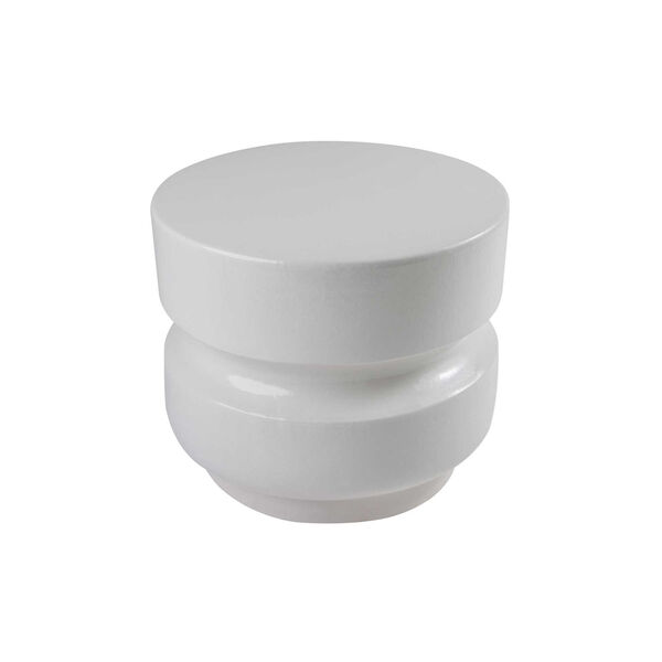 Provenance Signature Ceramic Linen Semigloss Balance Accent Table, image 2