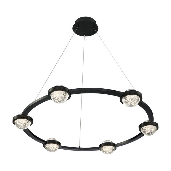 Circolo Black 36-Inch Integrated LED Chandelier - (Open Box), image 3
