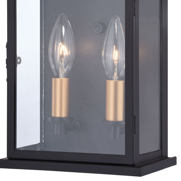 Bristol Oil Burnished Bronze and Light Gold Two-Light Outdoor Wall Sconce, image 3