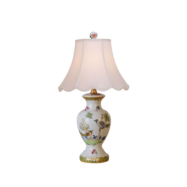 Porcelain Ware One-Light Multicolor Mini Lamp, image 1