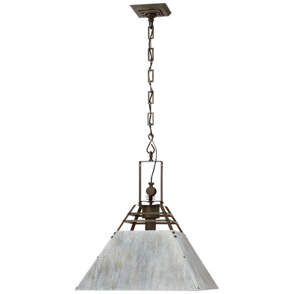 Pierre Medium Pendant in Vintage Steel and Oxidized Gray by Suzanne Kasler, image 1