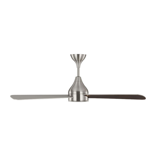 Streaming Smart Brushed Steel 52-Inch Indoor/Outdoor Integrated LED Ceiling Fan with Remote Control and Reversible Motor, image 6