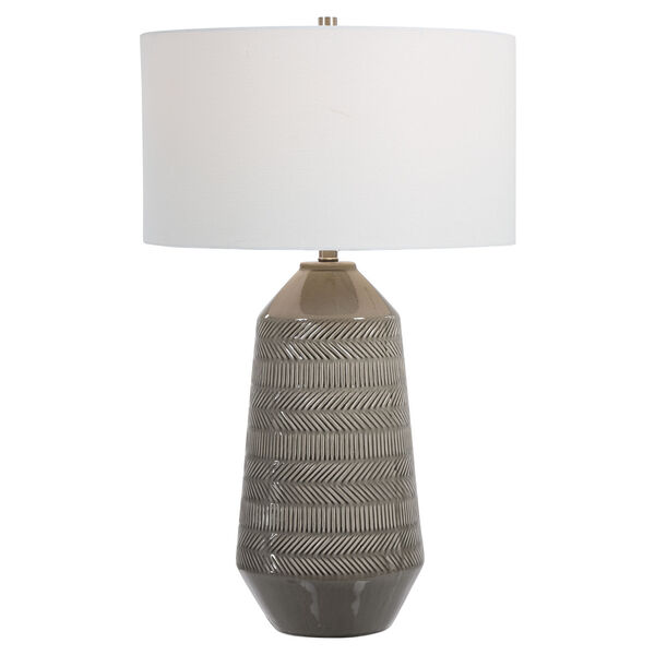Rewind Gray One-Light Table Lamp, image 1