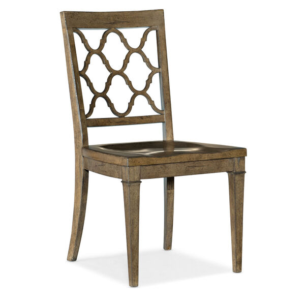 Montebello Carob Brown Side Chair, image 1