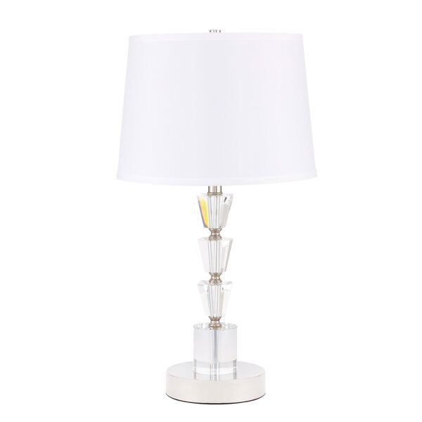 Jean Polished Nickel 14-Inch One-Light Table Lamp, image 3