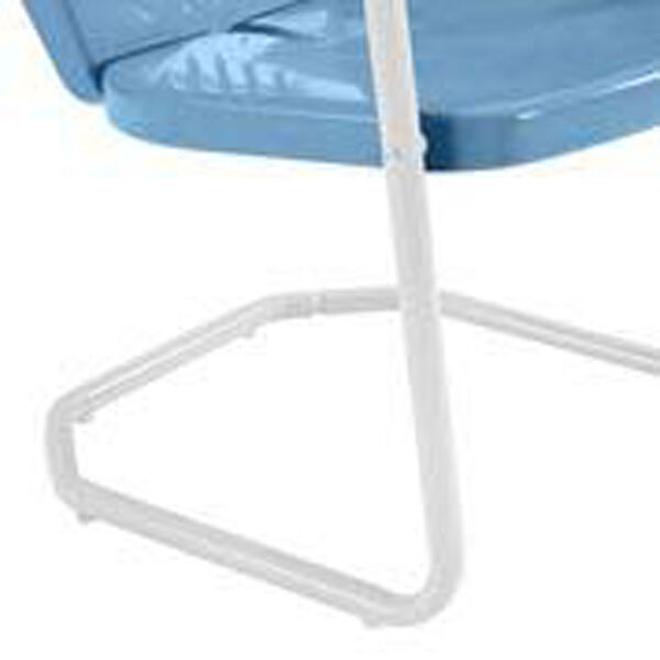 Griffith Metal Chair in Sky Blue Finish, image 7