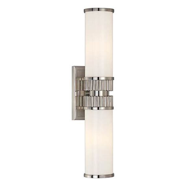 Harper Polished Nickel Two-Light Wall Sconce, image 1