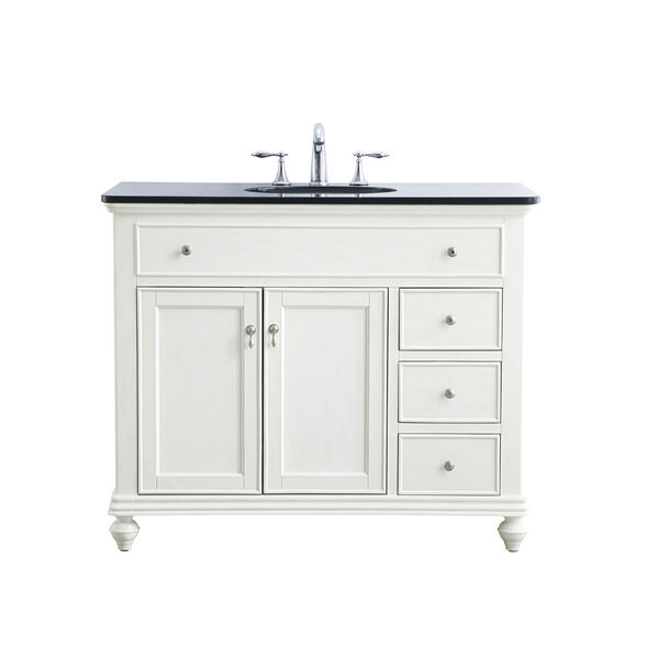 Otto Antique White 42-Inch Vanity Sink Set, image 1