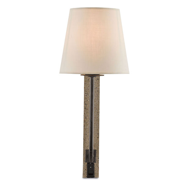 Oldknow Aged Steel One-Light Bookcase Lamp, image 2