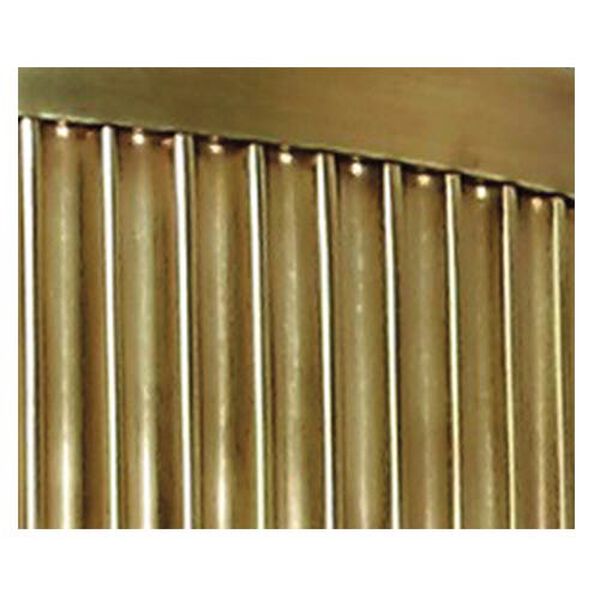 Myles Aged Brass Two-Light Wall Sconce with Linen Shade, image 2
