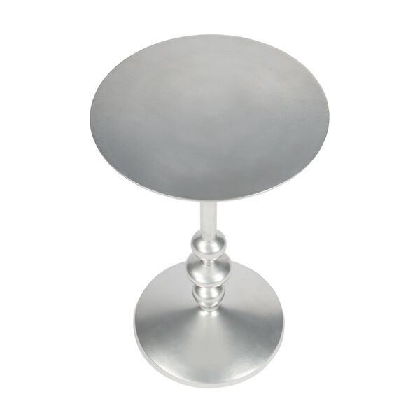 Zora Silver Pedestal End Table, image 3