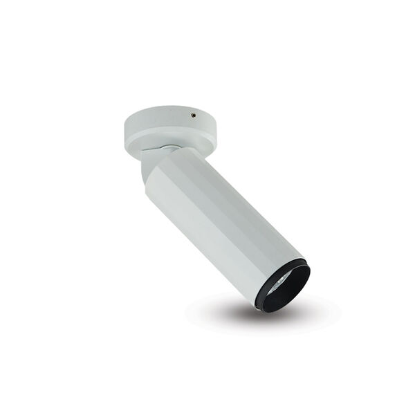 Orbit White Adjustable LED Flush Mounted Spotlight, image 1