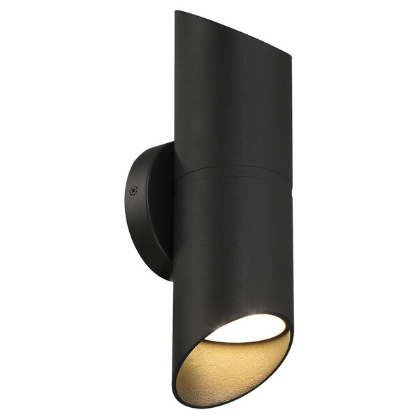 Marino Black Outdoor Two-Light Intergrated LED Wall Mount, image 4