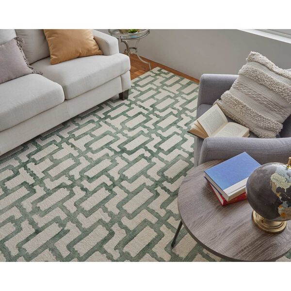 Lorrain Ivory Green Rectangular 3 Ft. 6 In. x 5 Ft. 6 In. Area Rug, image 4